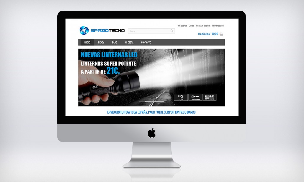 Diseño de tienda online de productos led