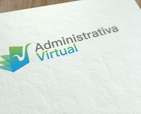 Diseño de logotipo Administrativa Virtual Valencia
