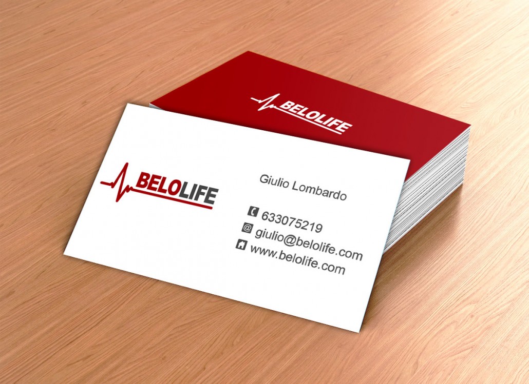 Diseño de tarjetas de visita e imagen corporativa para Belolife