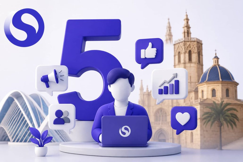 Community Manager gestionando redes sociales para empresas en Valencia con estrategia de marketing digital