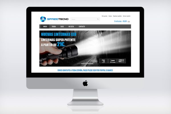 Diseño de tienda online de productos led