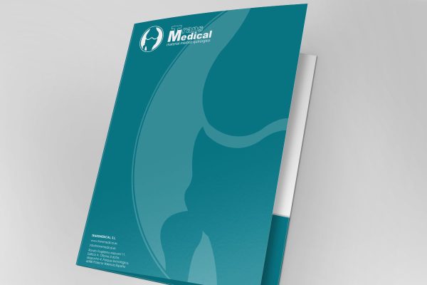 Diseño de carpetas de empresa para Transmedical