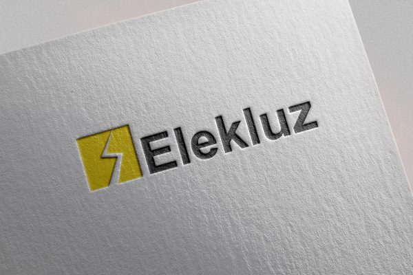 Diseño de logotipo para empresa de electricidad siñalítica pared