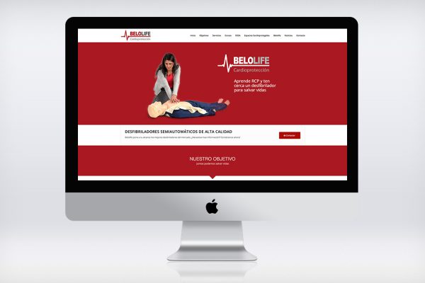Diseño de página Web autogestionable para una empresa especializada en la venta y la instalación de desfibriladores en Valencia